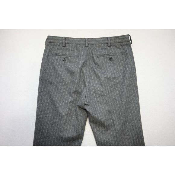 Gap Dress Pants Classic Fit Wool Blend Striped Flat Mens Size 36 x 30 - Picture 6 of 6